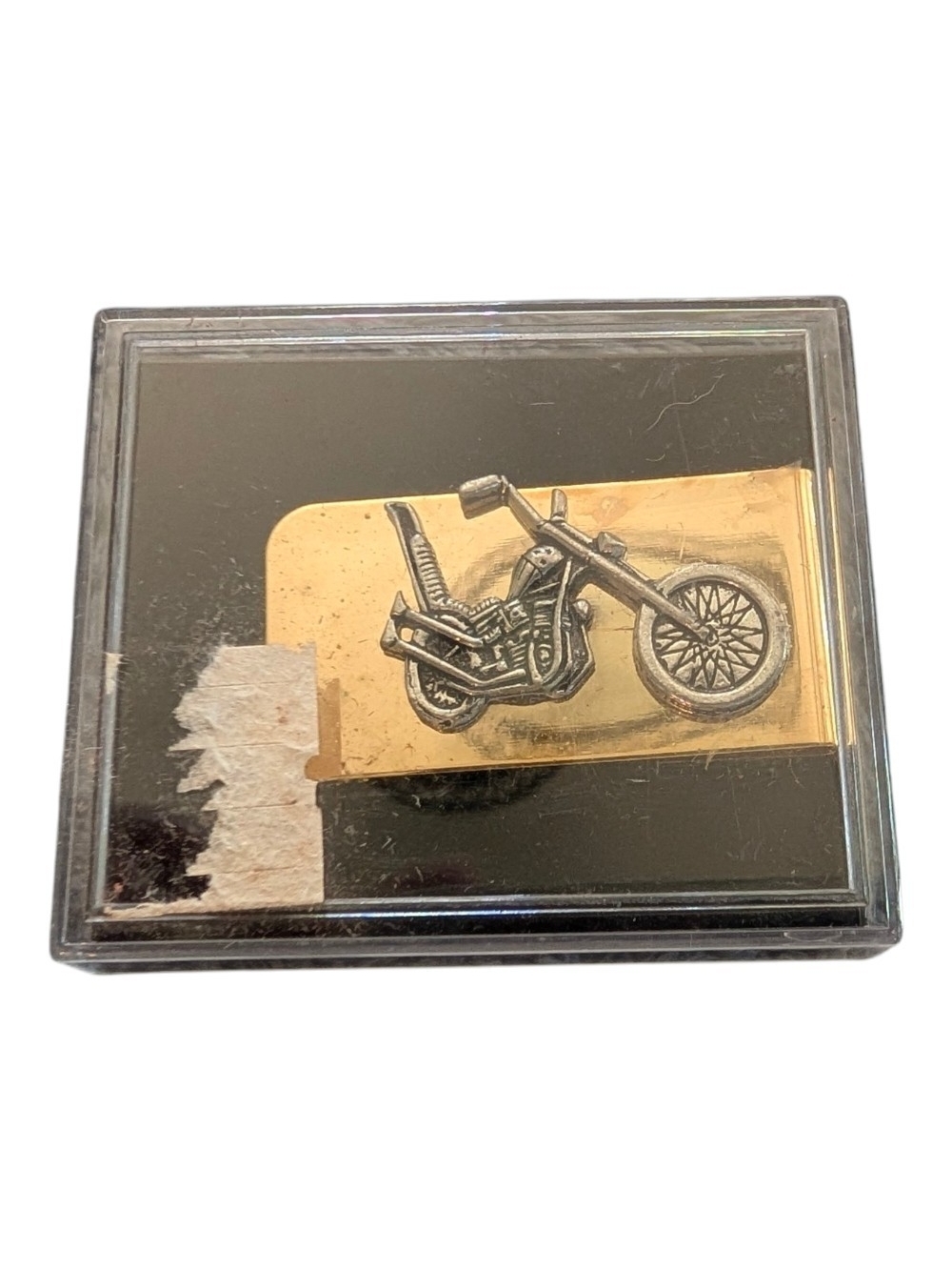 Motorcycle Money Clip - Gold and Silver Tone